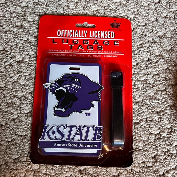 Vintage K-State Wildcats Luggage Tag - Picture 1 of 3